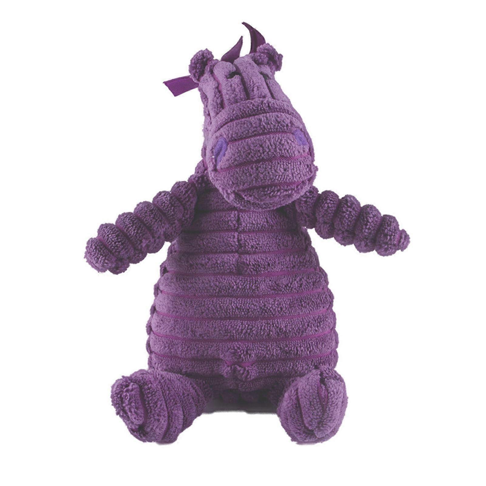 Tier squeaker, crinkle plush toy, purple, squeaking pet accessory, durable, sturdy puppy chew toy for small, medium, and large dogs