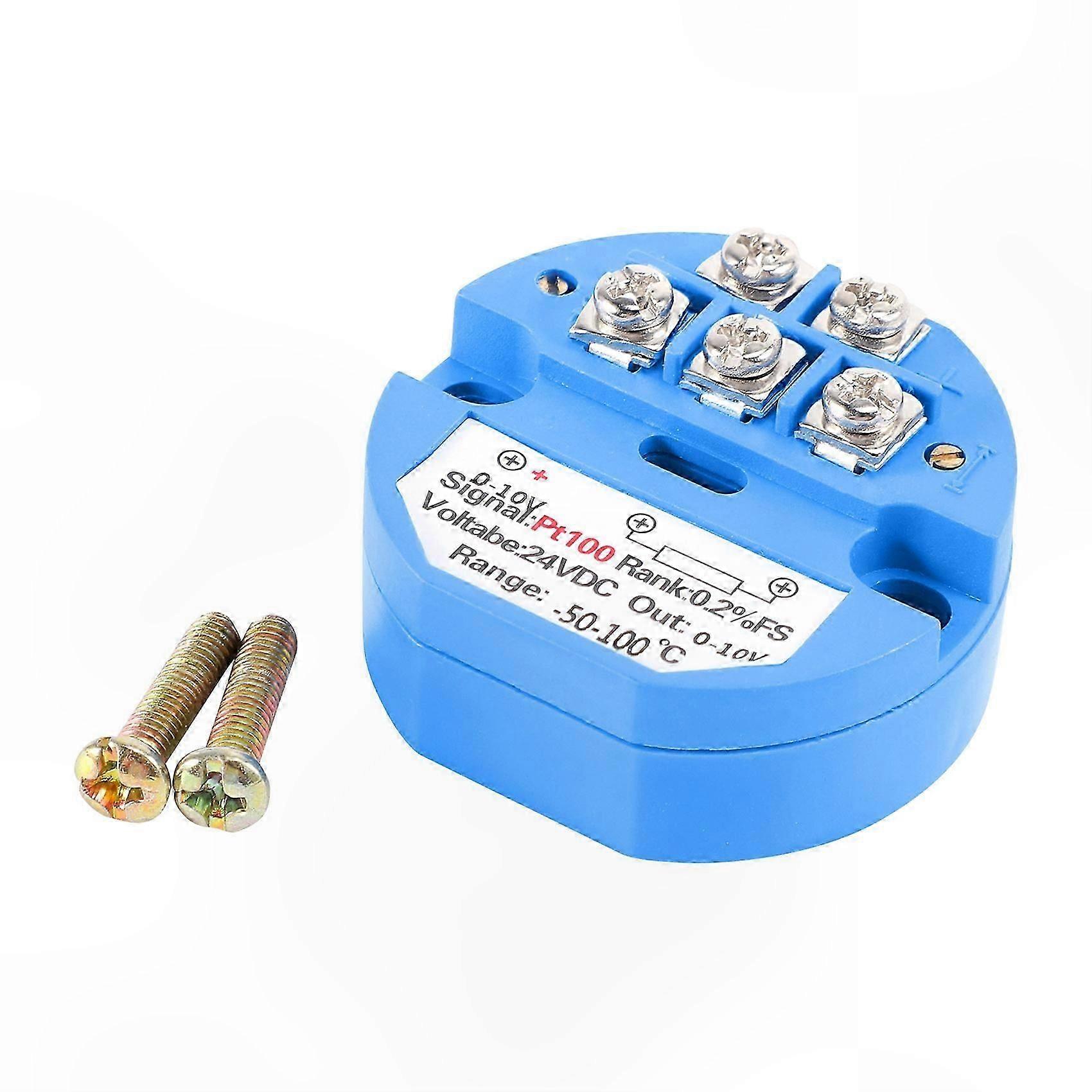 RTD PT100 Temperature Sensor DC24V -50~100C Output 0-10V