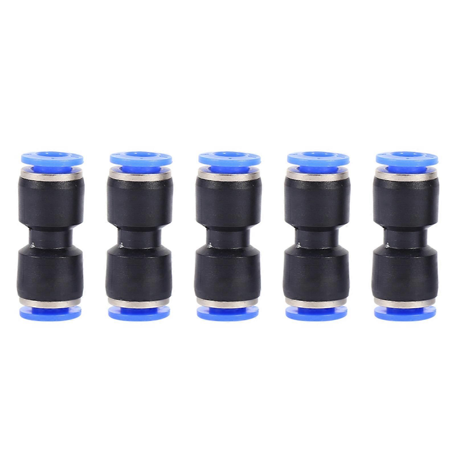 Ouitble Air Valve Water Hose Connector Pneumatic Push in Fittings Air Valve Water Hose Connector Straight Type, 20 Pack, Quick Plug for Pneumatic