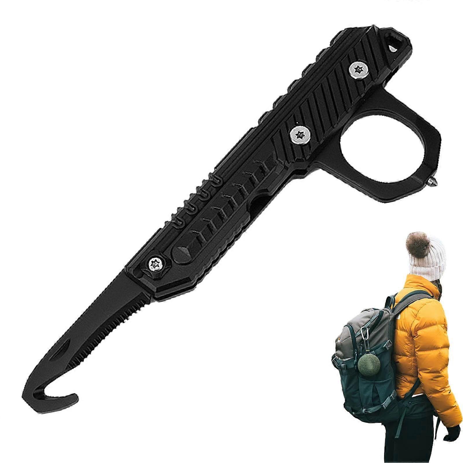 Parcel opener, pocket cutter, multipurpose cutter with serrated edge, pocket cutter,  efficient parcel cutter with serrated hook scissors.