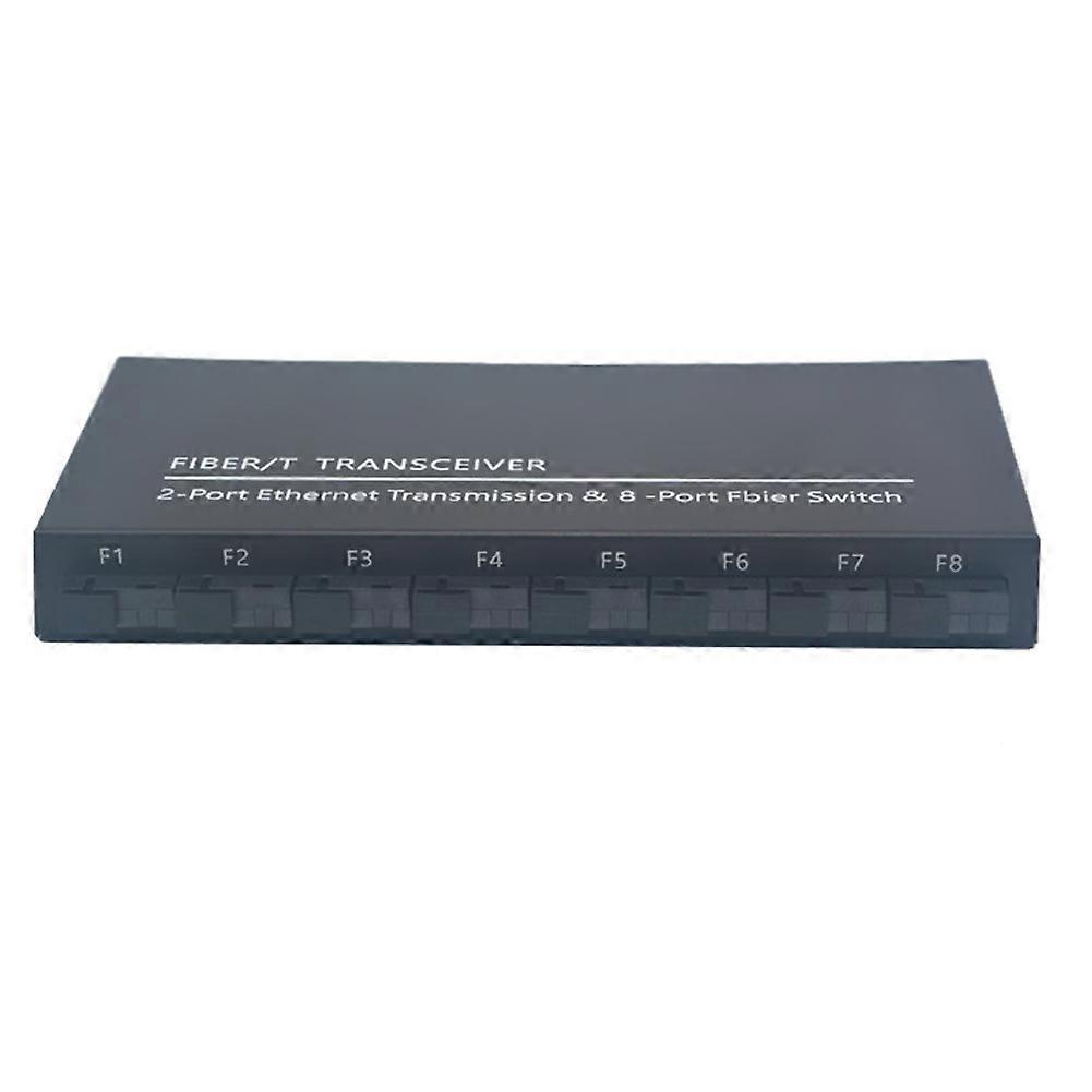 Gigabit-Ethernet-Switch-Glasfaser-Switch 8 SC-Glasfaser-Port 2 1000M RJ45-SC-Konverter in Industriequalität 8F2E US-Stecker