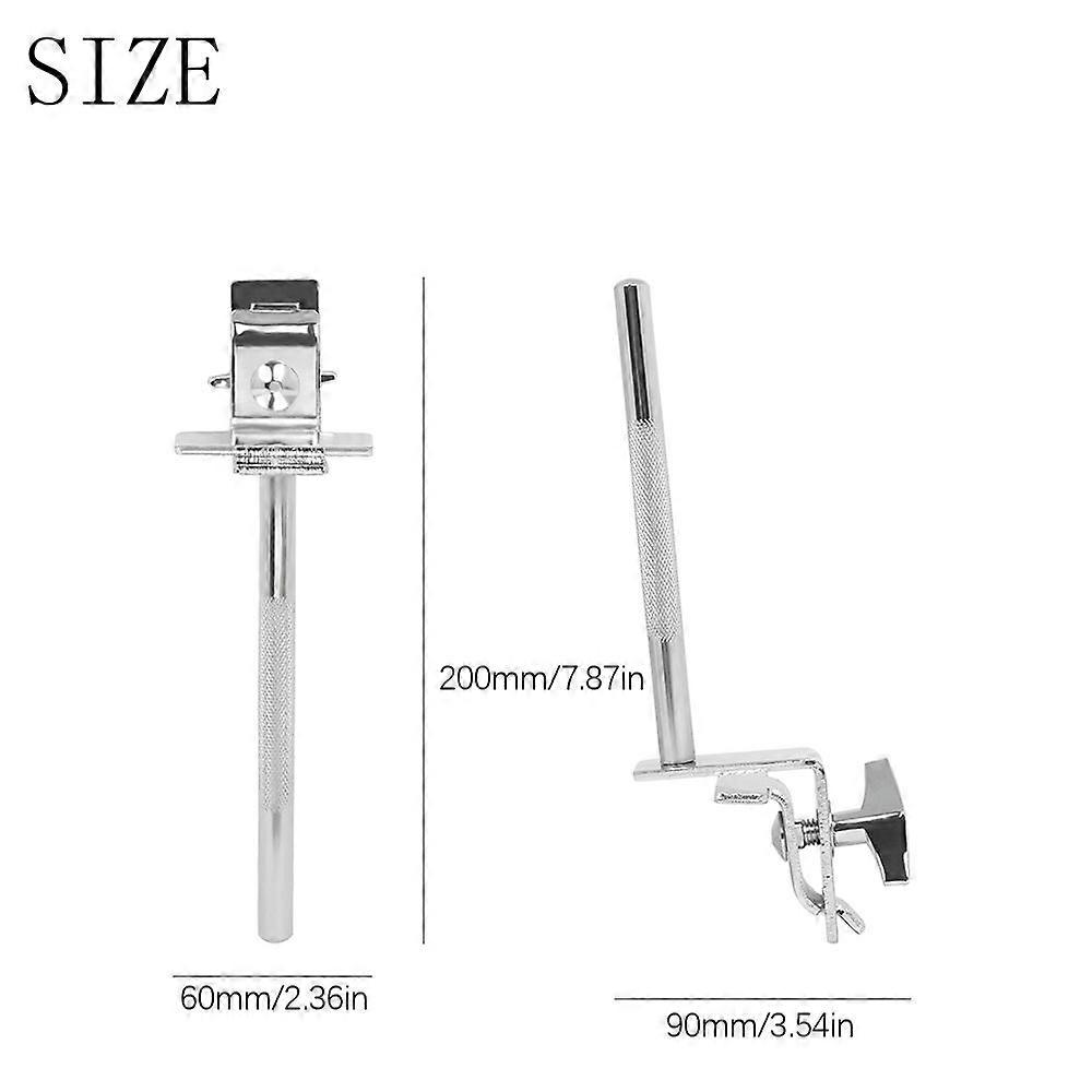 6 Inch Cowbell Holder Cow Bell Mount Bracket Cow-bell Clamp for Bass Drum Percussion Instrument Drum Set Kit Accessory