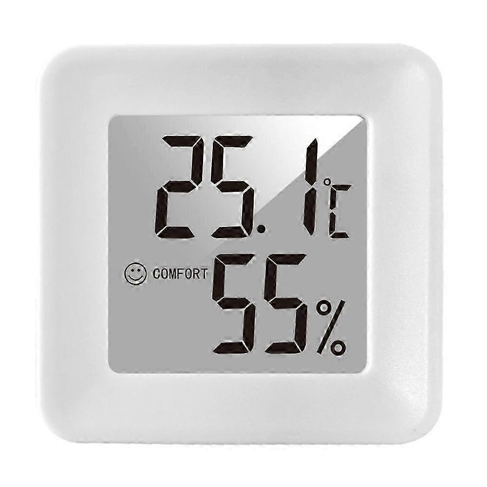 Improved Indoor Temperature Monitor with Smiley Face Display: Mini Hygrometer for Home & Office FJ2303