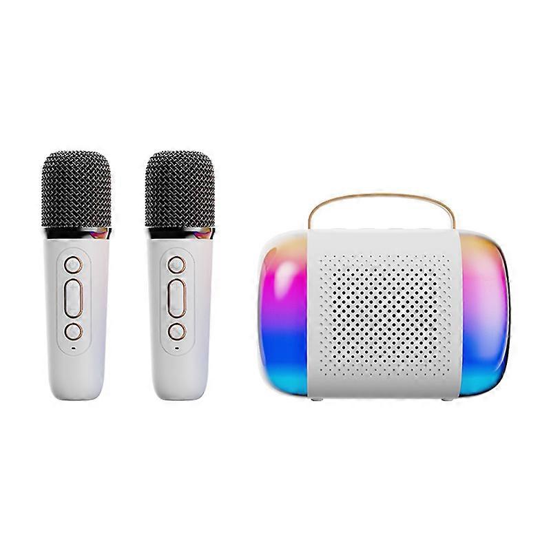 Portable Karaoke Machine for Kids & Adults, Bluetooth Speaker with 2 Wireless Microphones, Christmas Gifts_7