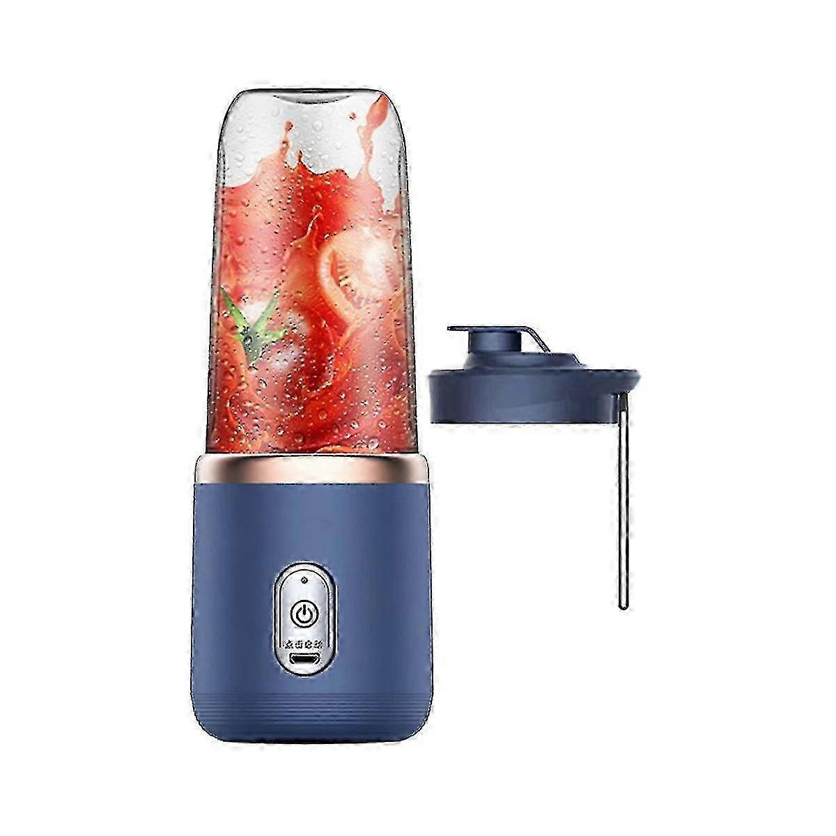 2024 6 Blades Portable Blender Fruit Blender Automatic USB Smoothie Blender Ice Crush Cup Mini Electric