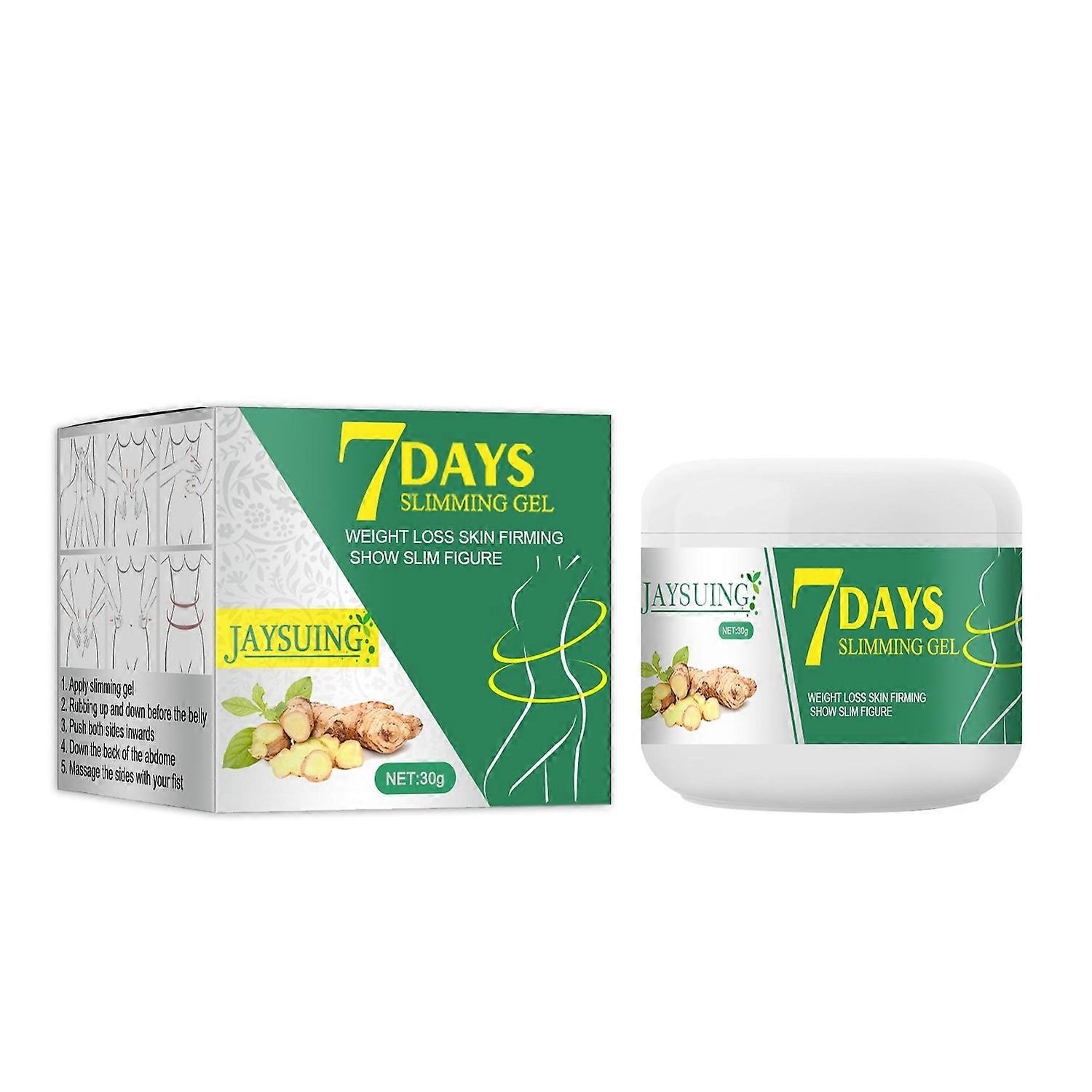 1-6x JAYSUING 7 Days Slimming Gel 30g Ginger Fat Burning Cream for Weight Loss, Tightening & Moi