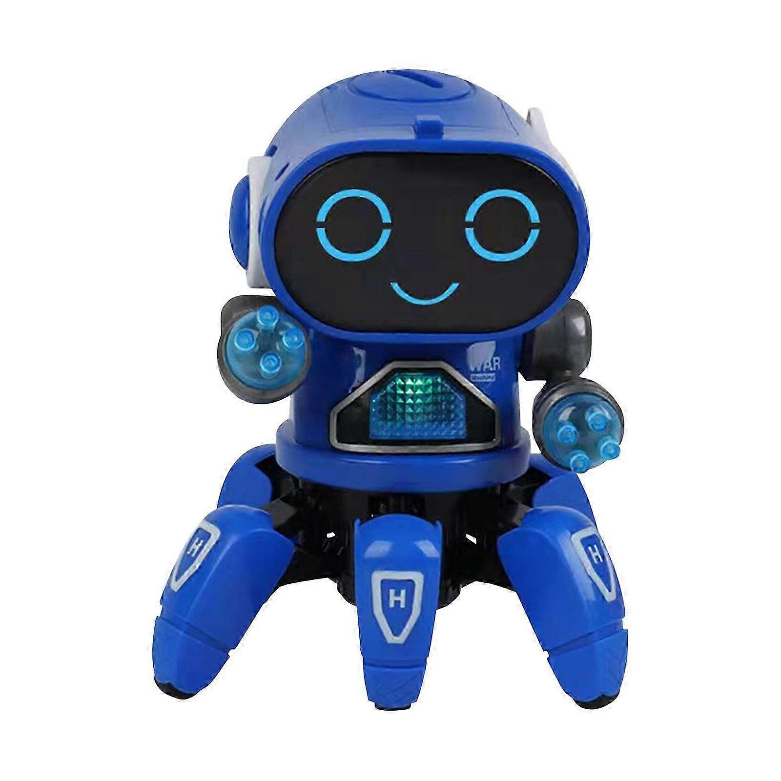 Children's Electric Universal Robot Cool Light Music Mechanical Walking Robot Toy