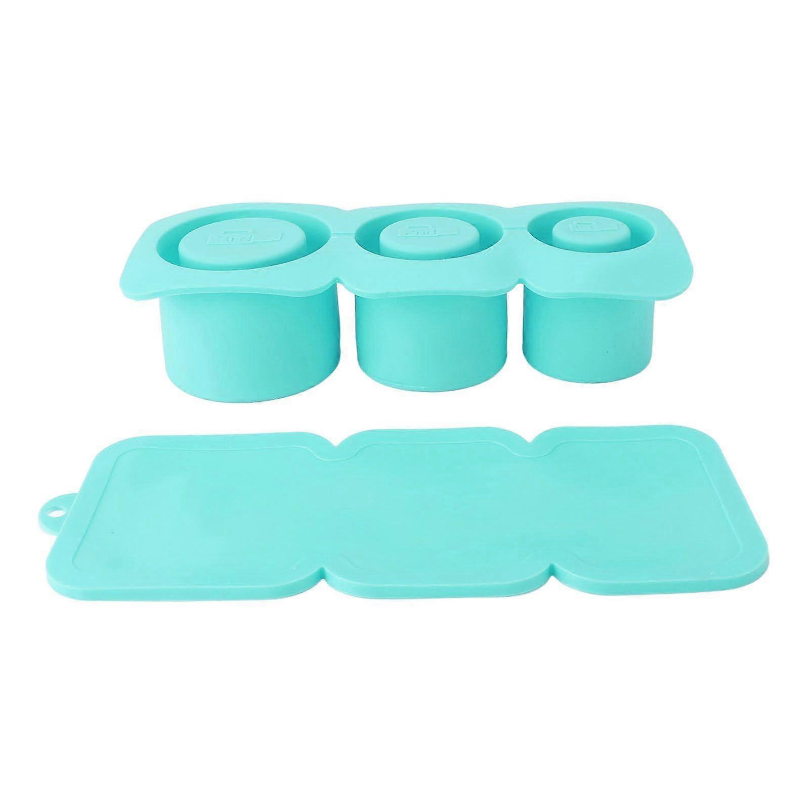 Ice Cube Tray for Tumbler Cup 3 Sizes Dishwasher Safe Easy To Release Silicone Ice Molds for 30oz 40oz Cup Freezer Juice Whiskey Green