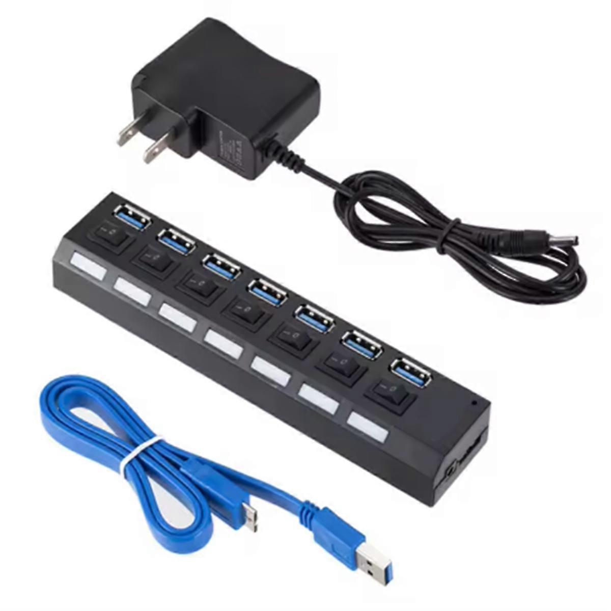 Multi Ports USB HUB Super Speed 5Gbps Multiple USB Port Expander (US)