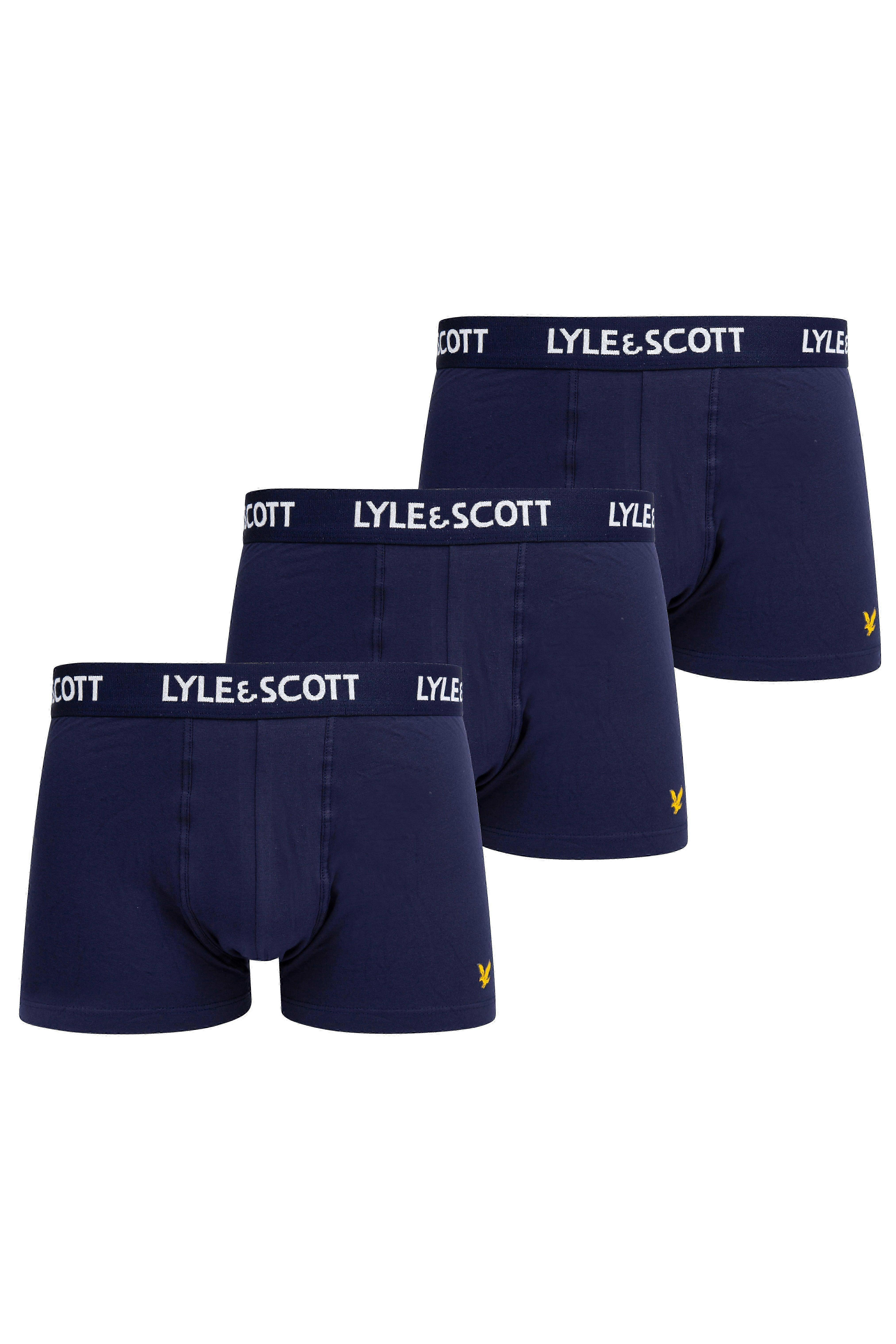 Lyle & Scott 3 Pack Barclay Men's Trunks  - Peacoat