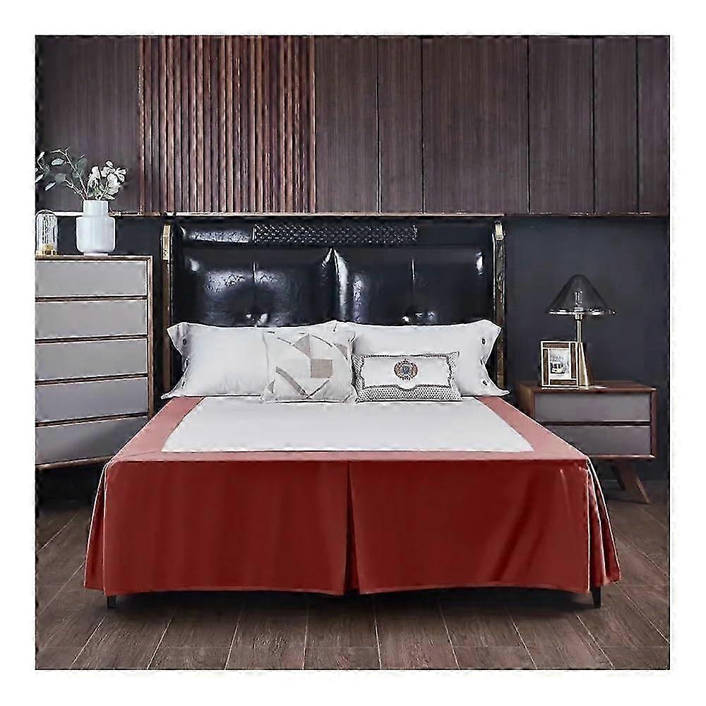 1 x solid color bed skirt with open corners, brushed, for home, hotel (CQ005–07) 2025