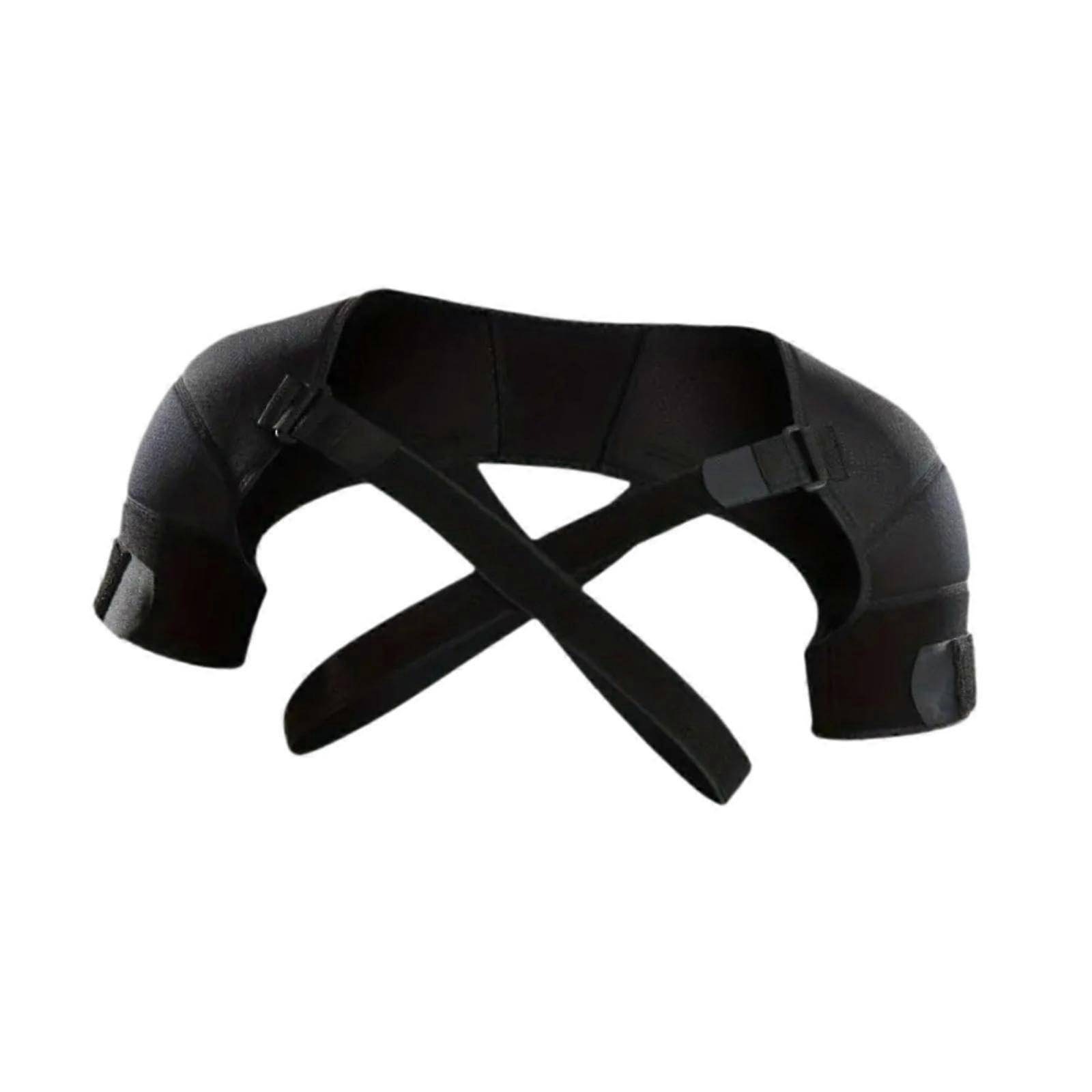 Shoulder Wrap Protector Double Shoulder Brace for Hiking, Tennis, and Exercise - Adjustable Support and Stability Strap