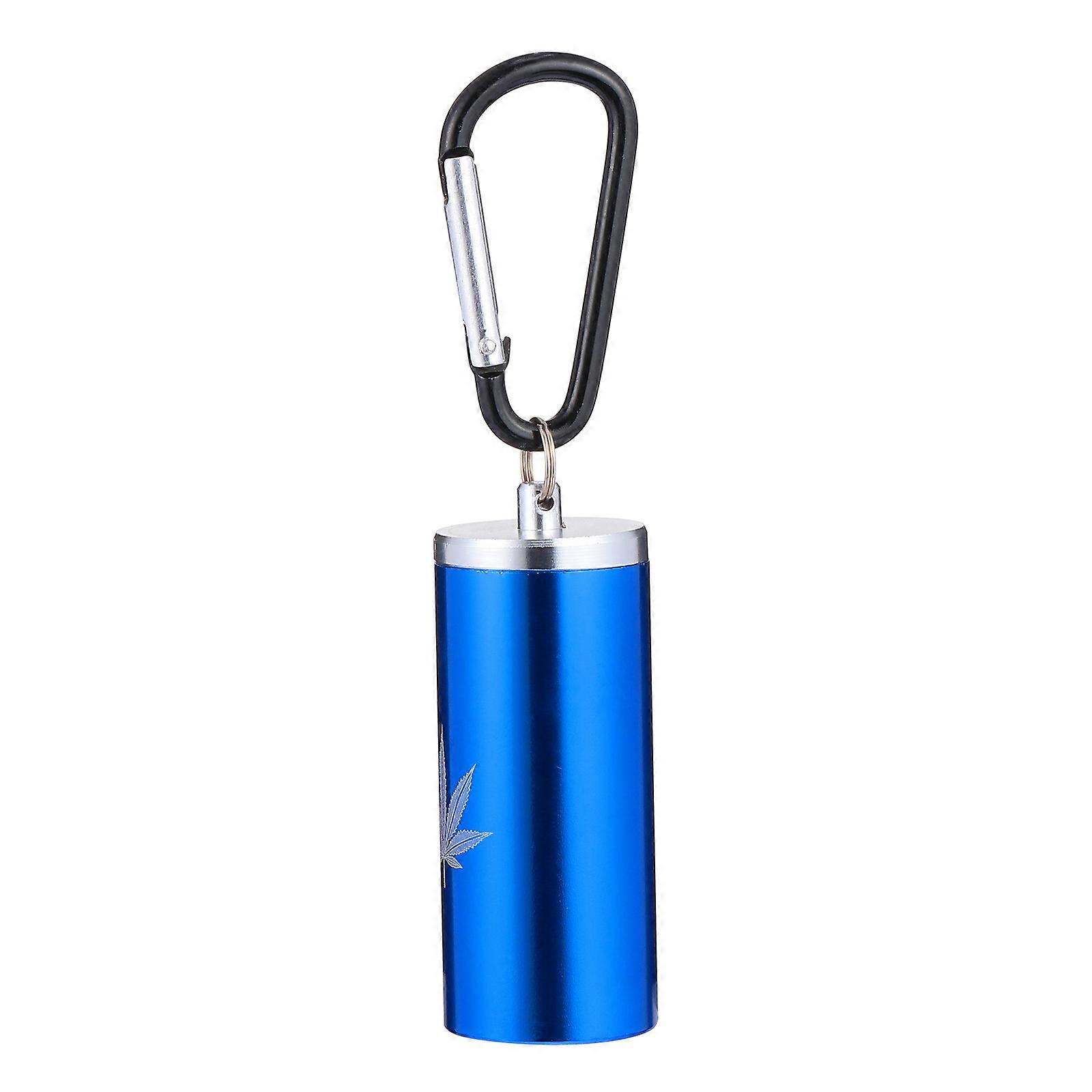 Medicine Box Ash Storage Tool Compact Metal Detachable Cleaning Blue 7x2.8x2cm 1Pc