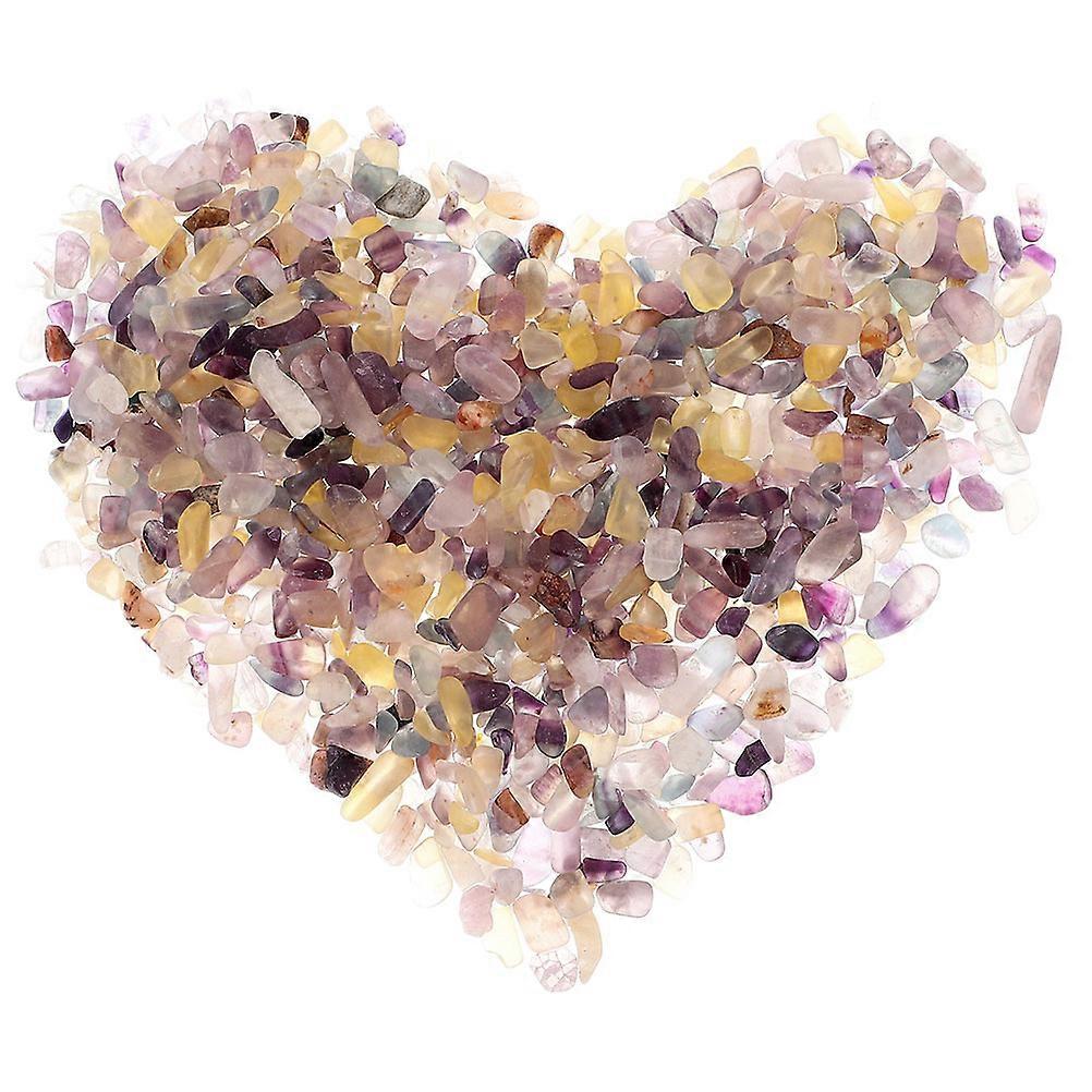 Natural Fluorite Crystal Chunks for Fish Tanks Aquariums and Decorative Multi Colored Decorative Stones 1Pack