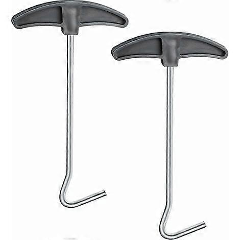 2Pcs Stake Puller Tent Stake Extractors Ground Hook for Stake Peg Puller Hook Extractor for Easy Removal of Stakes