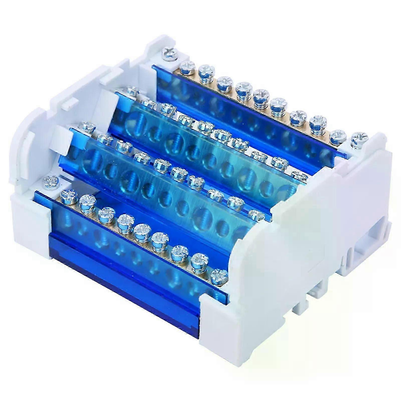 411 Terminal Block Distribution Box Din Rail 4-Level Single Phase Suitable for  Electrical Engineering Distribution Box Junction Box