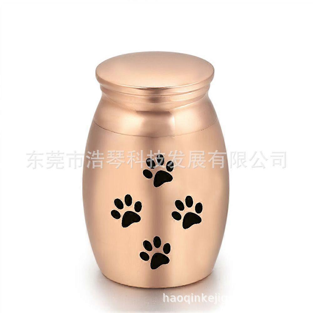 2pcs Pet Memorial Urn For Cats And Dogs - 1-Inch Keepsake Box For Ashes - Cremation Urns With Paw Pattern - Decorative Memorial Mini Funeral Jars