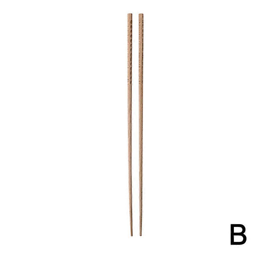 Extended Wooden Hot Pot Chopsticks 32cm Extra Long Heat Resistant Cooking Utensils for Safe Frying