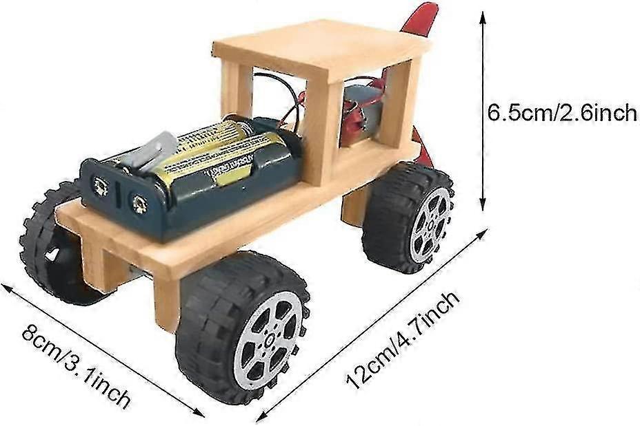 2025 Wooden Diy Electric Wind Power Car Physical Science Experiment Toy