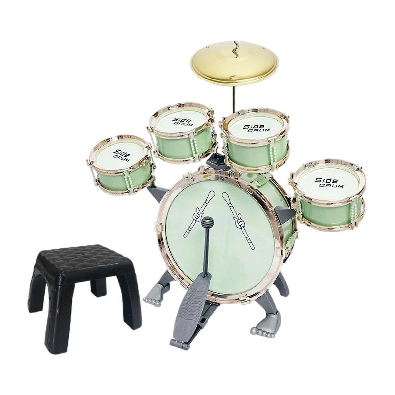 Kids Drum Set Percussion Musical Instruments Toy Jazz Drum Kit for Preschool