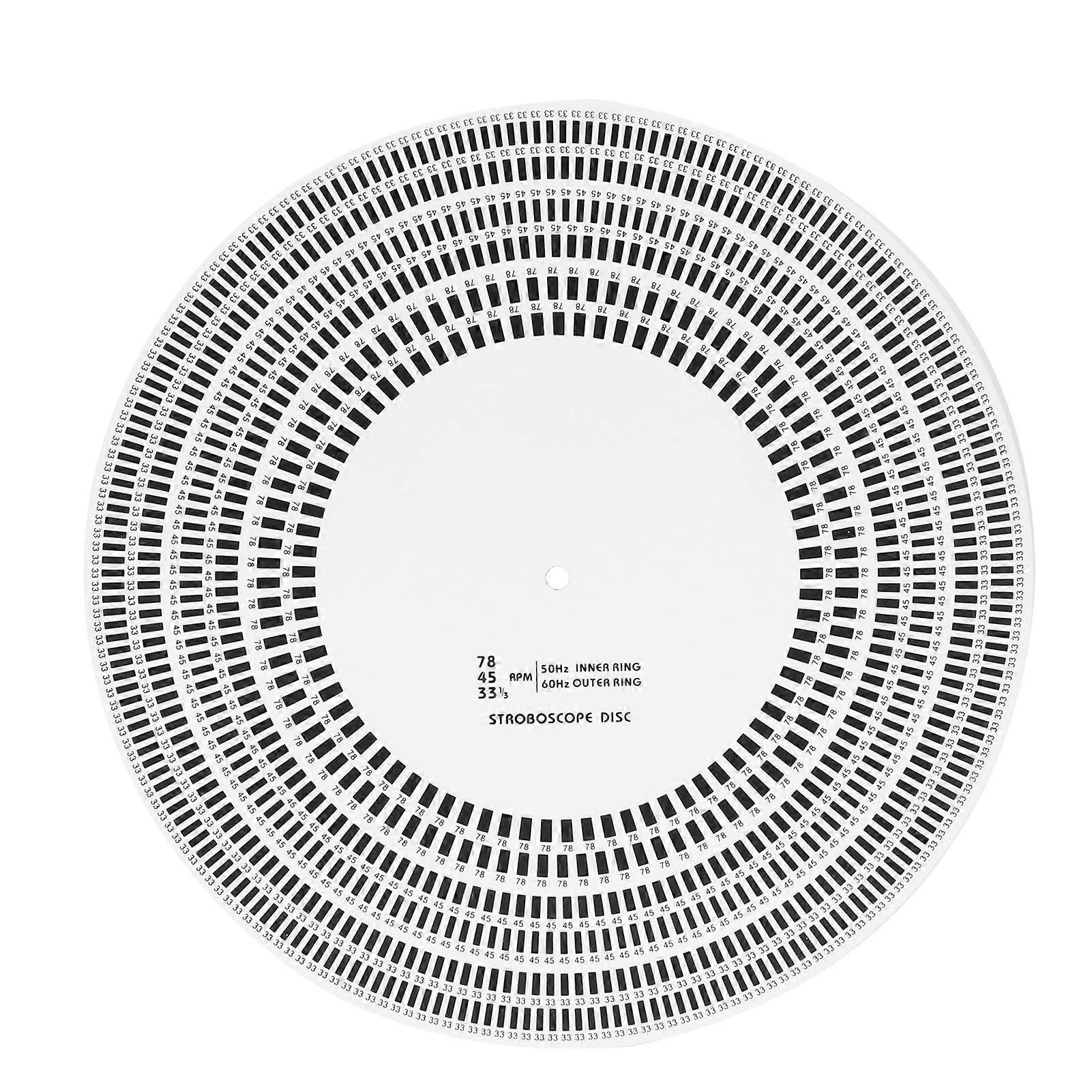 LP Stroboscope Disc Rotational Speed Detection LP Vinyl Turntables Calibration Disc for Vinyl Record Player
