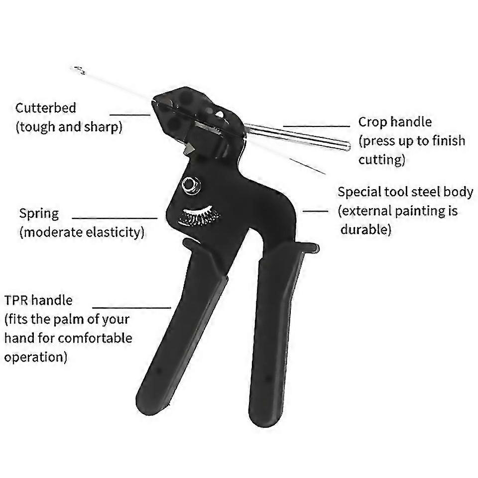 For 100pcs Cable Tie Locking Cable Metal Tie Automatic Tension Cable