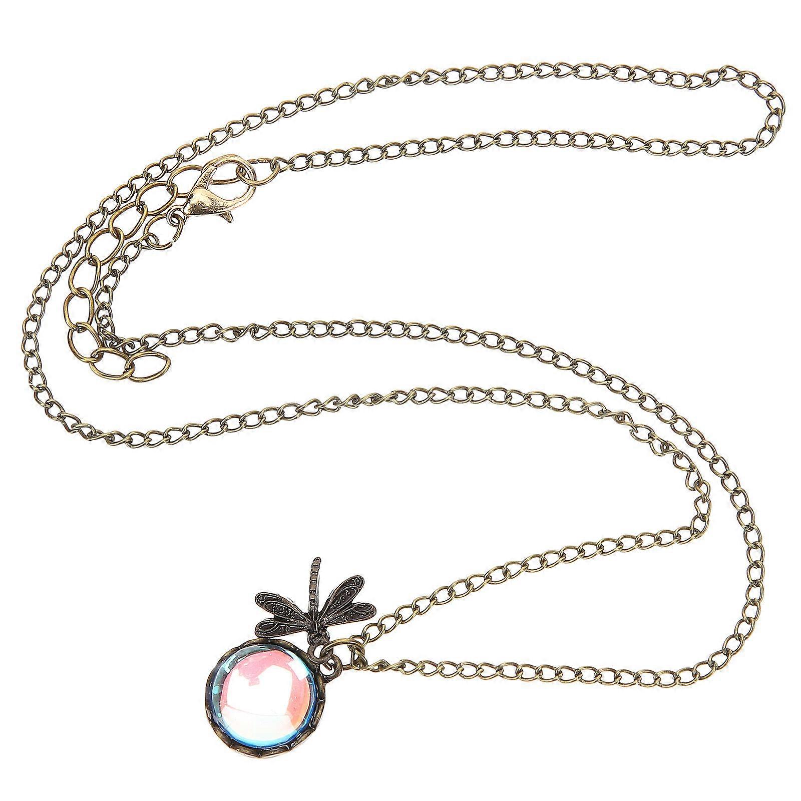 Crystal Necklace Wrapped Crystal Stone Pendant for Decorating Use 3Pcs Set