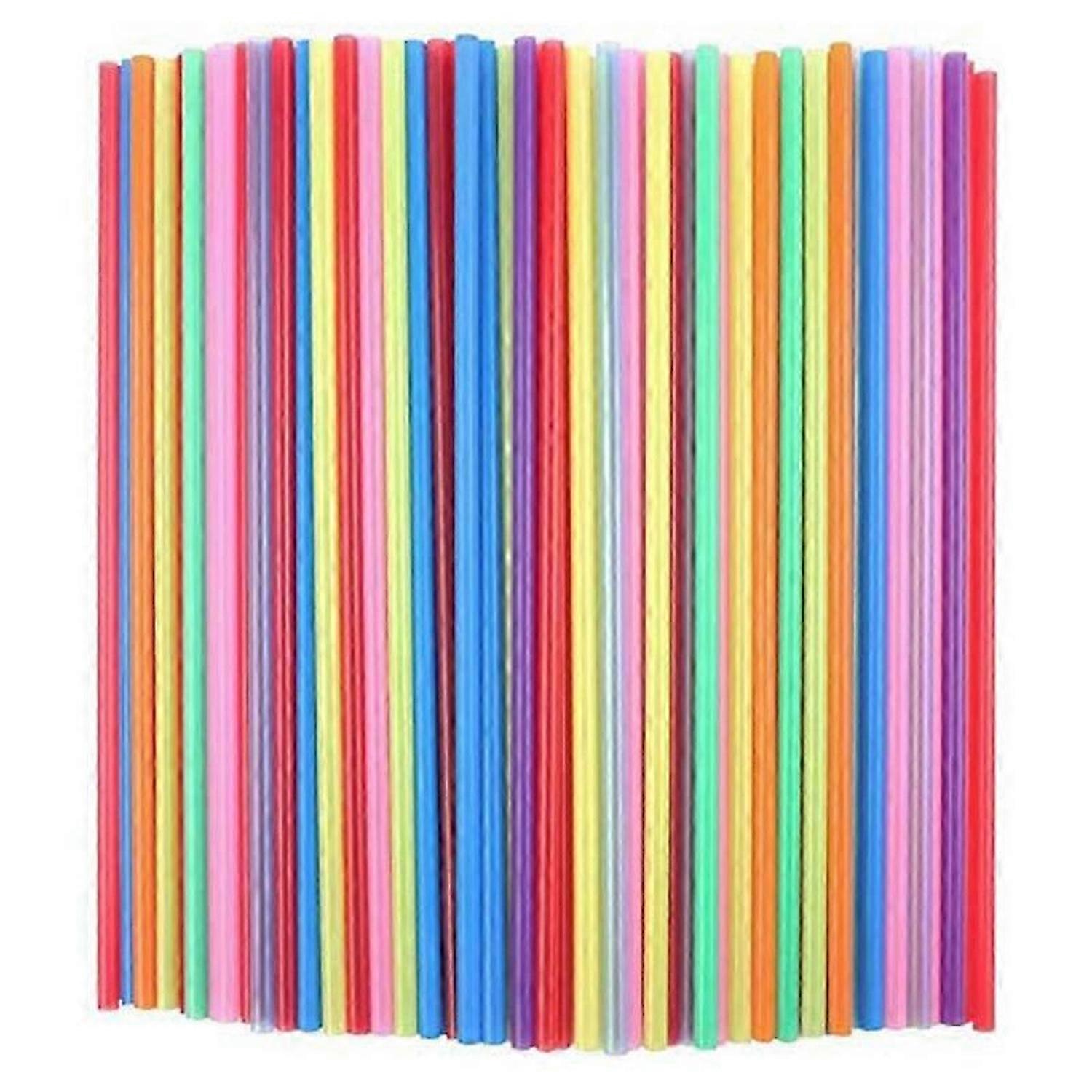 1000Pcs 10.3 Inch   Drinking Straws   Extra Long Assorted Bright Colors for Pa