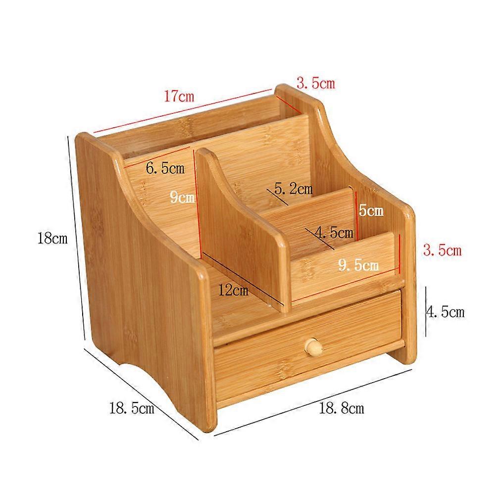 Chocolate Remote Control Storage Box for 1Pcs Desktop Stationery Storage