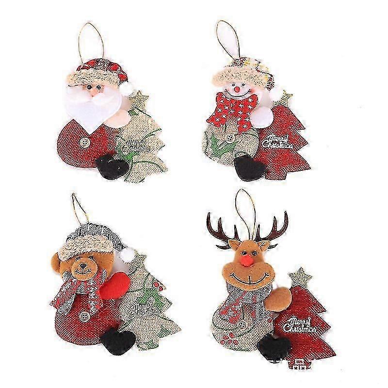 Christmas Tree Ornaments, Pack Xmas Plush