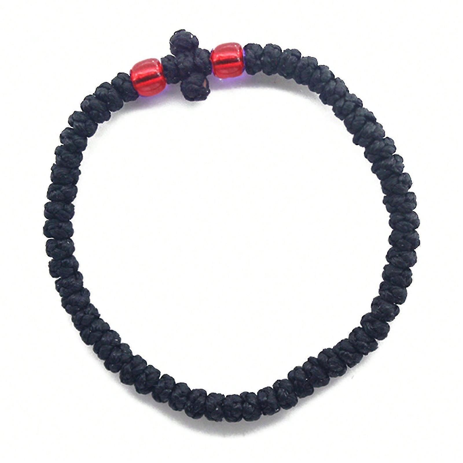 Grec orthodoxe Chaîne de main fait à la main Prière Corde Bracelet Christian Bracelet Élégant Religieux Bijoux pour Femmes Hommes