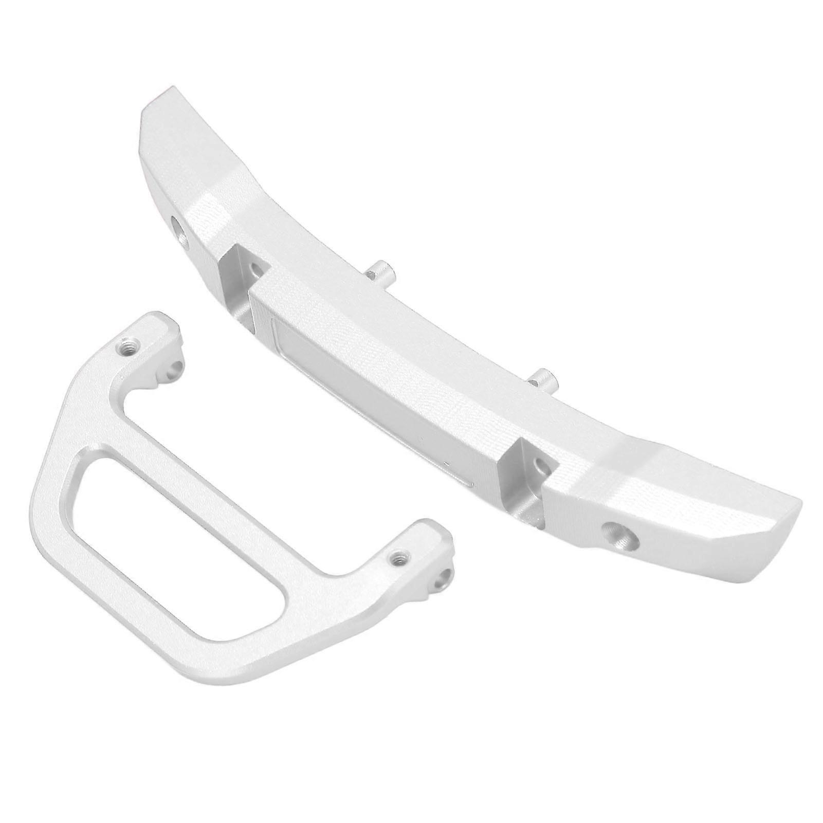 Aluminum Alloy Front Bumper with U Hook for 1/24 SCX24 RC Car Silver