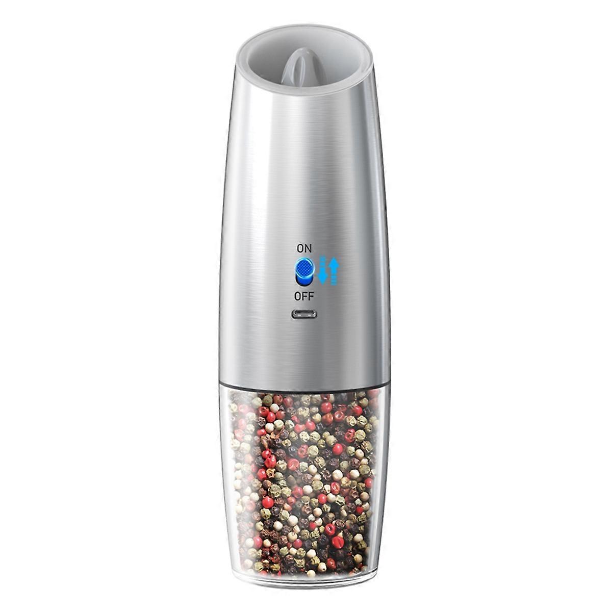 1PC Sensing Electric Salt and Pepper Grinder Set Adjustable Spice Mills for Kitchen Automatic Cordless Gadget