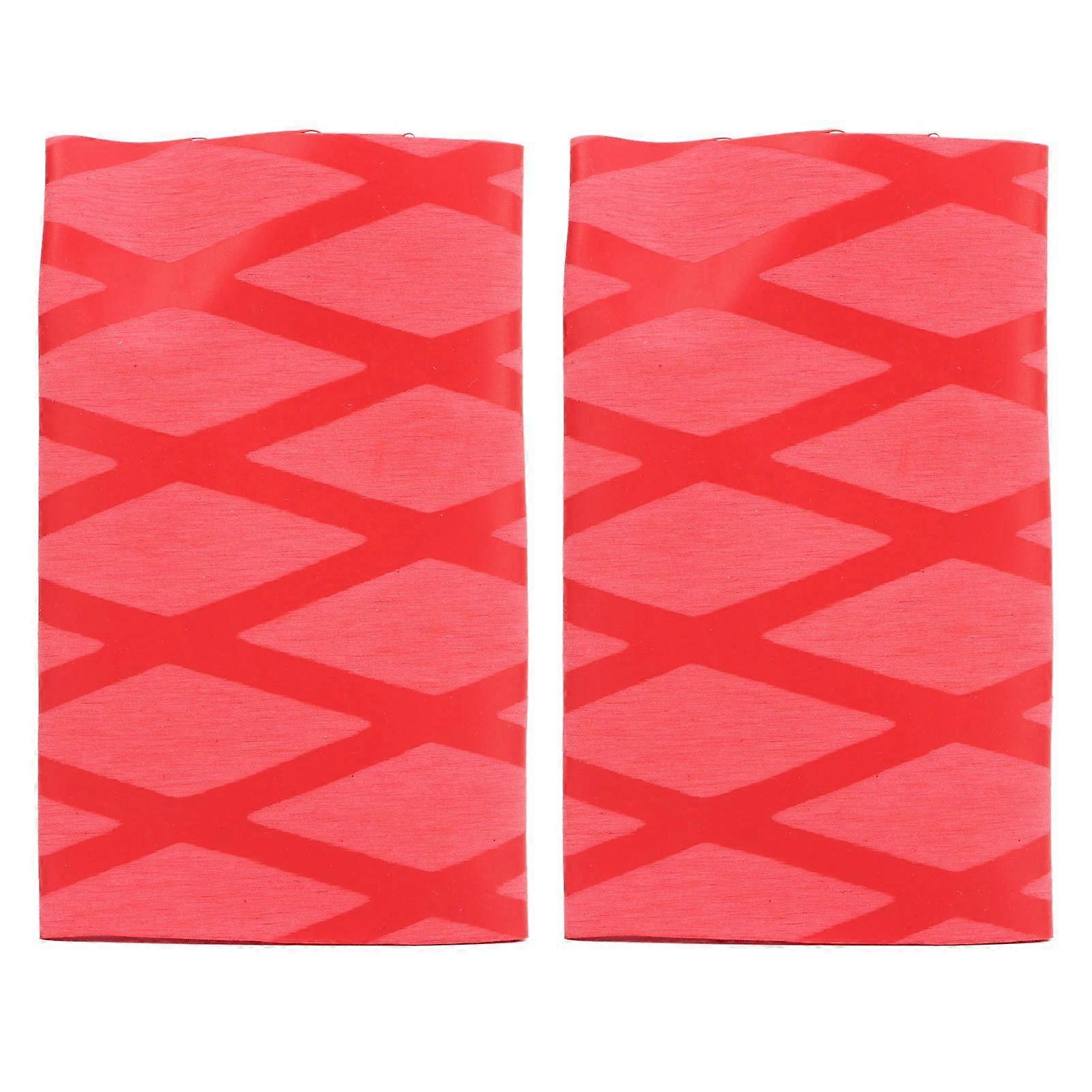 2 Pcs Table Tennis Racket Soft Grip Tape Ping Pong Bat Grips Sweatband Heat Shrinkable Anti Slip Handle Tape Red