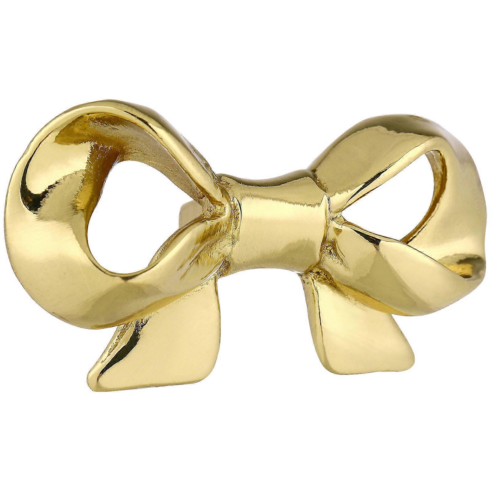 Golden Bowknot Brass Handle for Cabinet Pull Use 6 Pieces Set
