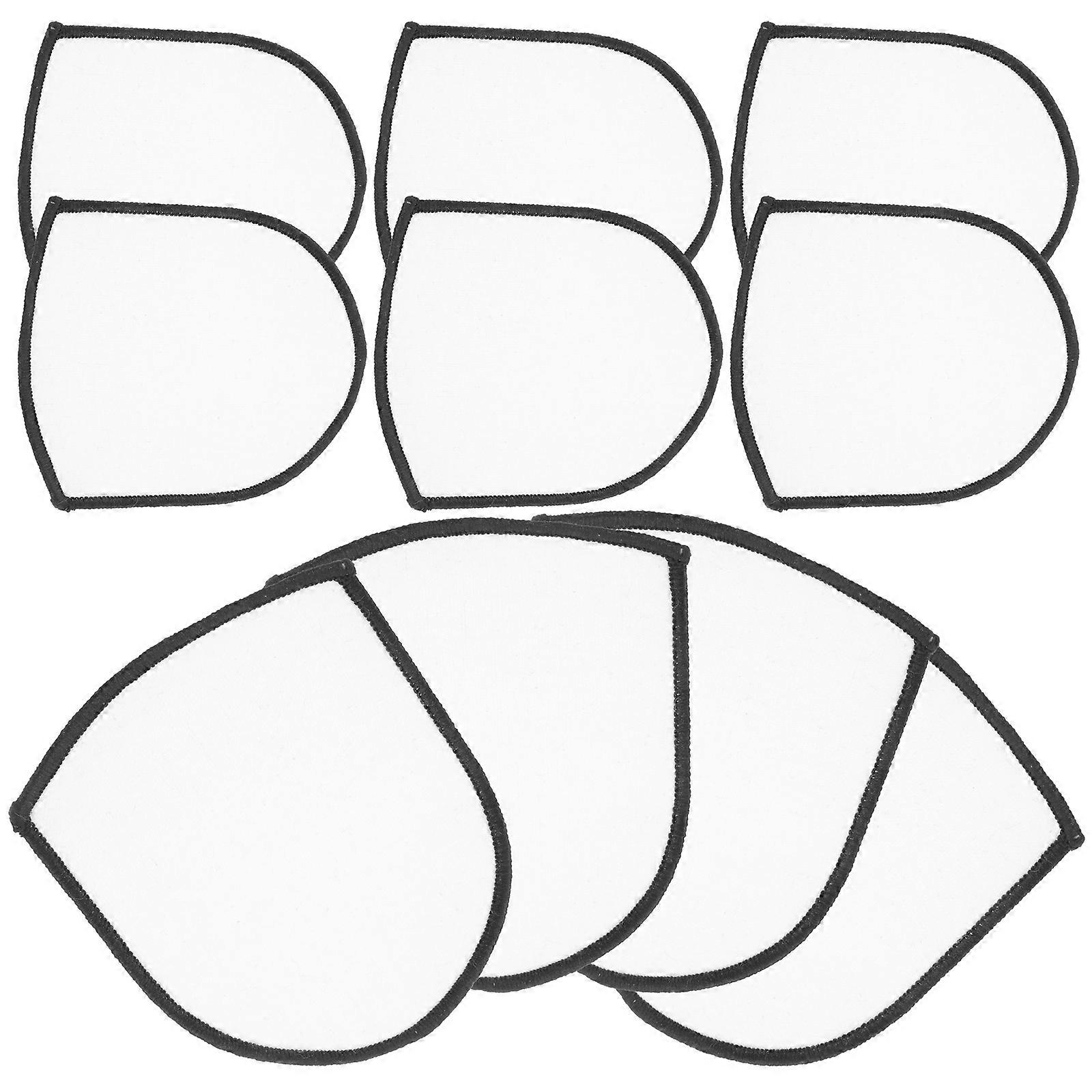 Heat Transfer Patch Sublimation Blank Iron-on Patch DIY 40Pcs Bundle