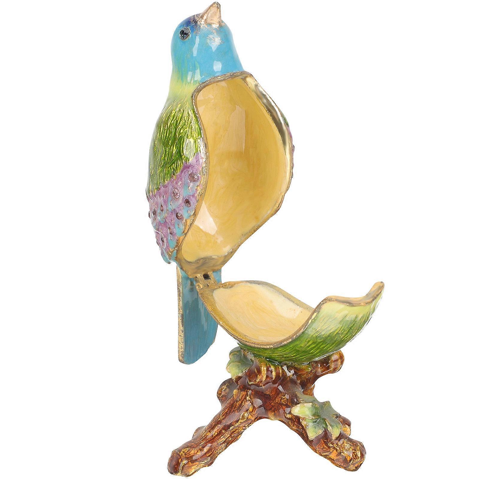 Jewelry Box Ring Boxes Bird Shape for Proposal 5Pcs Assorted Colors