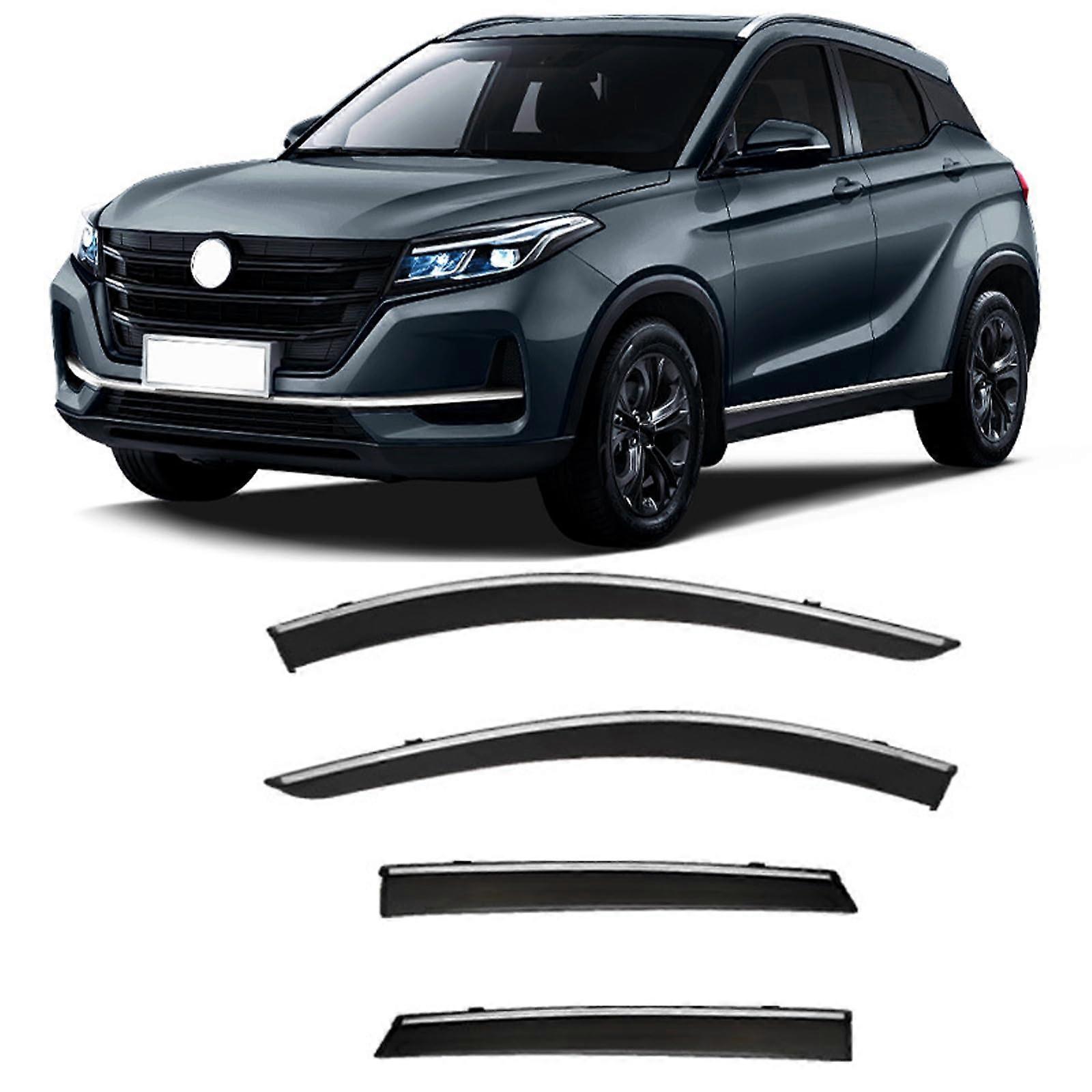 Window Visors For DFSK Glory 500 MK1 2019 OutChannel Rain Guards Vent Deflector TapeOn OutsideMount 4Piece