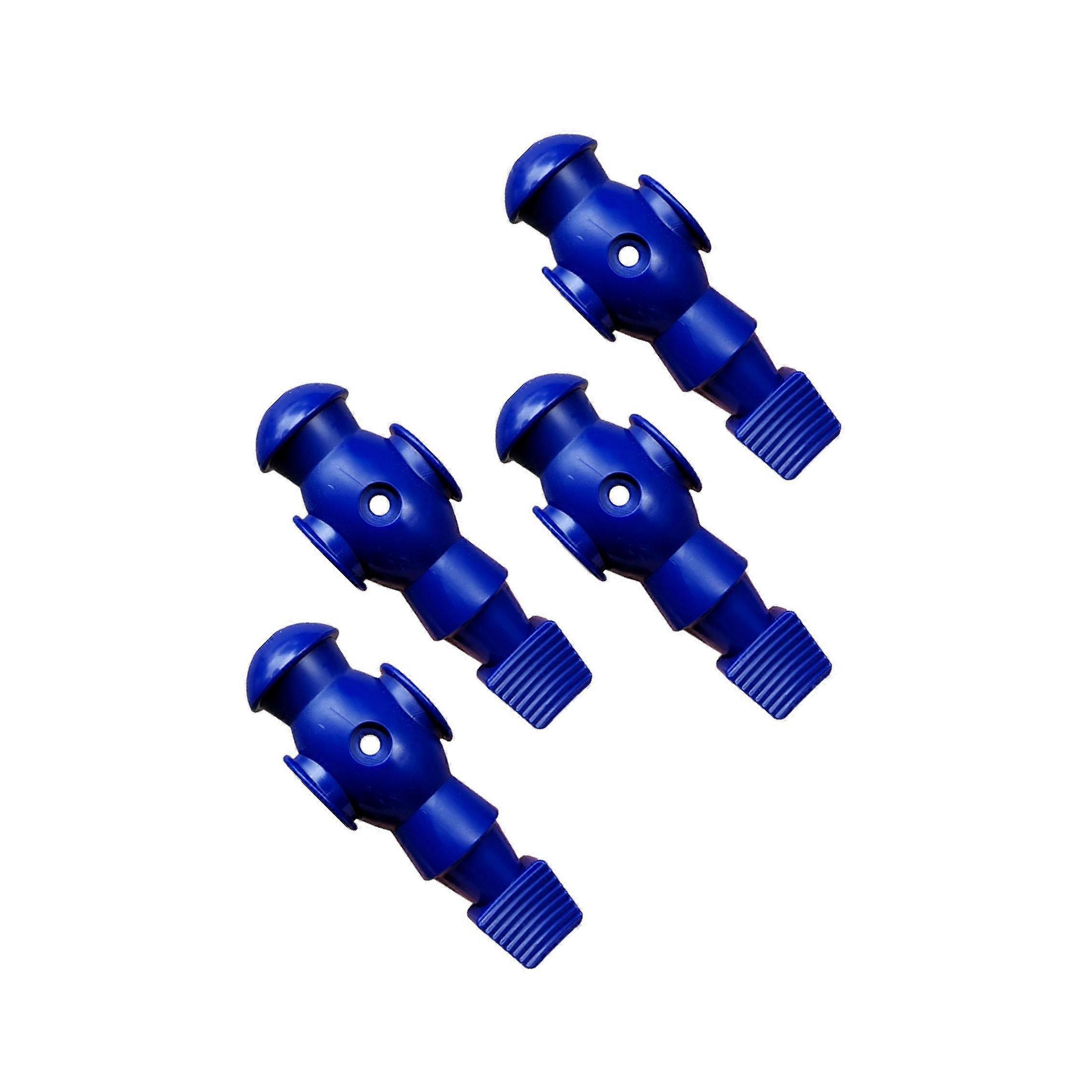 4x Foosball Table Men for Table Football Player Table Games Table Soccer Men Blue