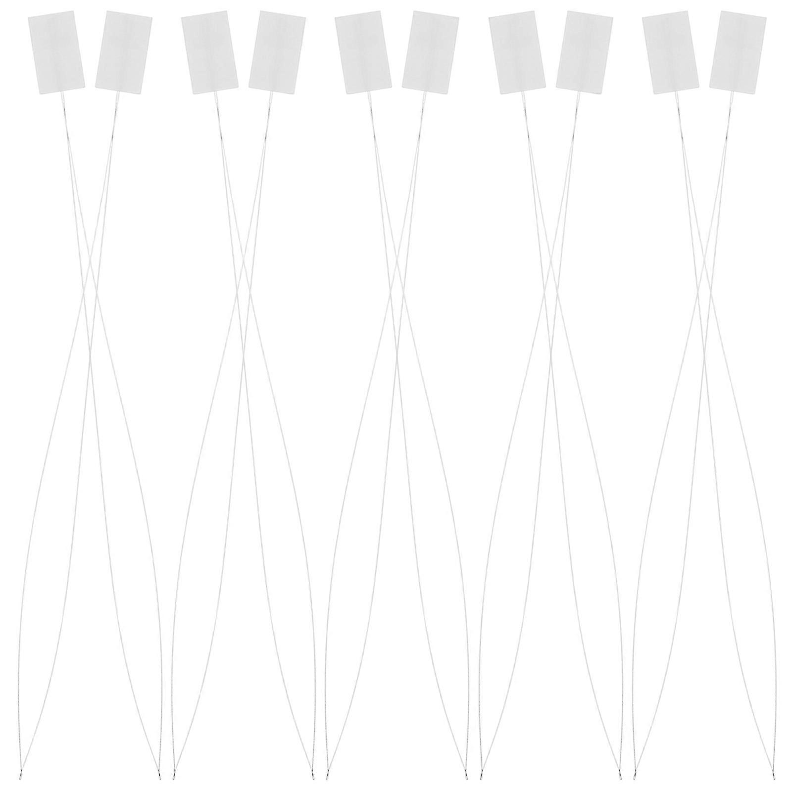 Needle Threaders Beading Needle for Cross Stitch Tool 20Pcs White