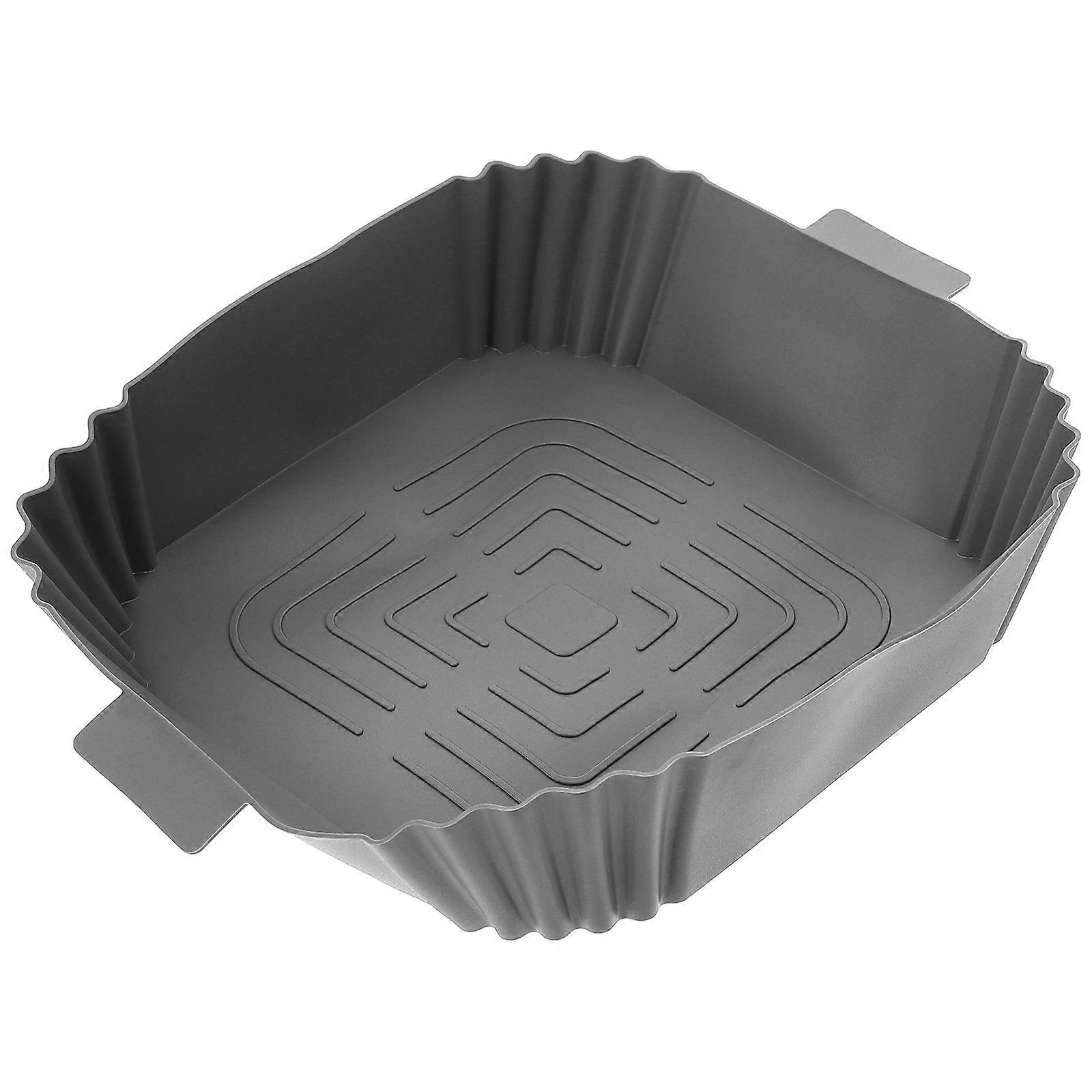 Reusable Air Fryer Baking Mat 2Pcs Grey Heat-resistant Liner For Cooking And Baking Protect Food Shape