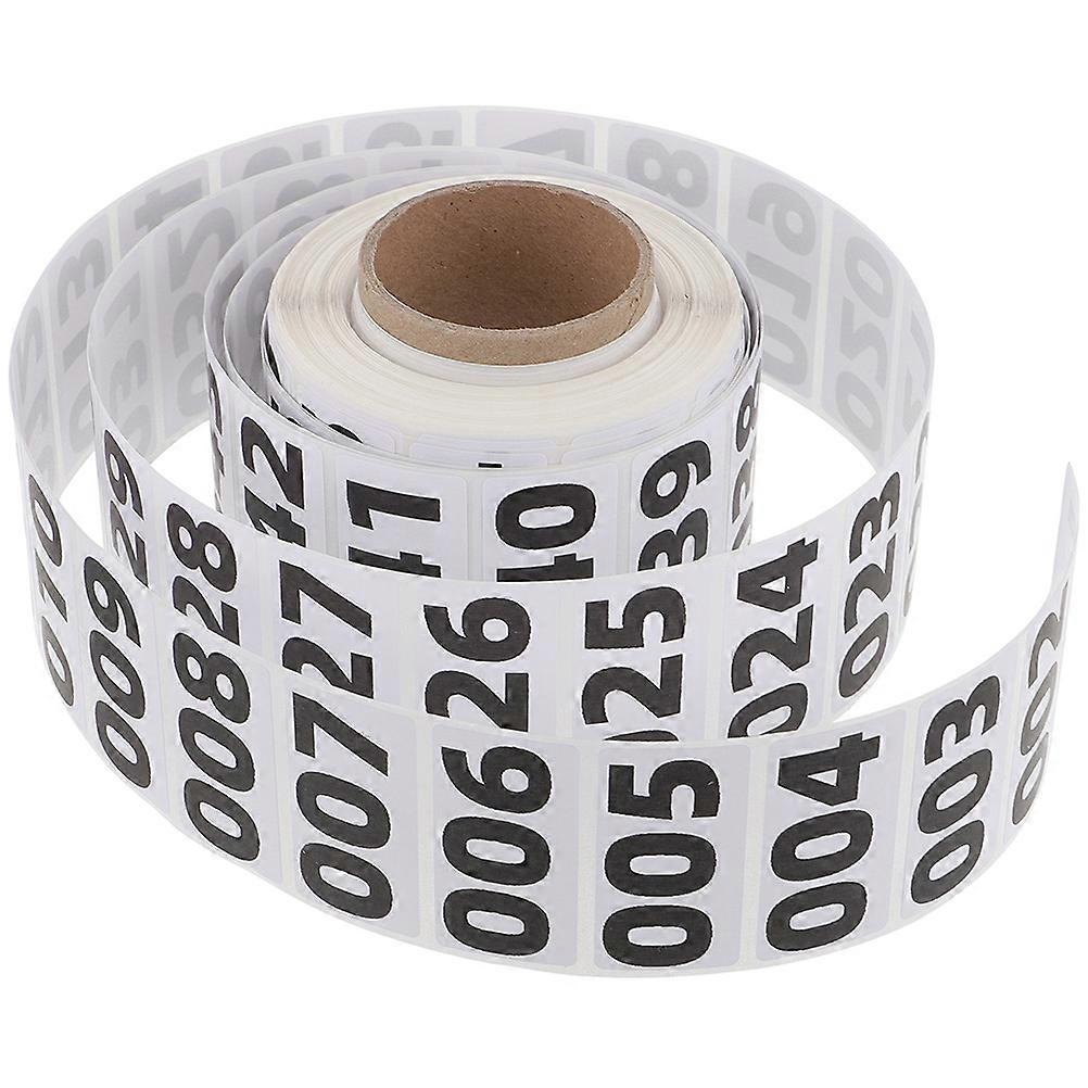 Inventory Stickers For Classroom And Parties 3 Rolls White Adhesive Labels Perfect For Marking Goods In Warehouse