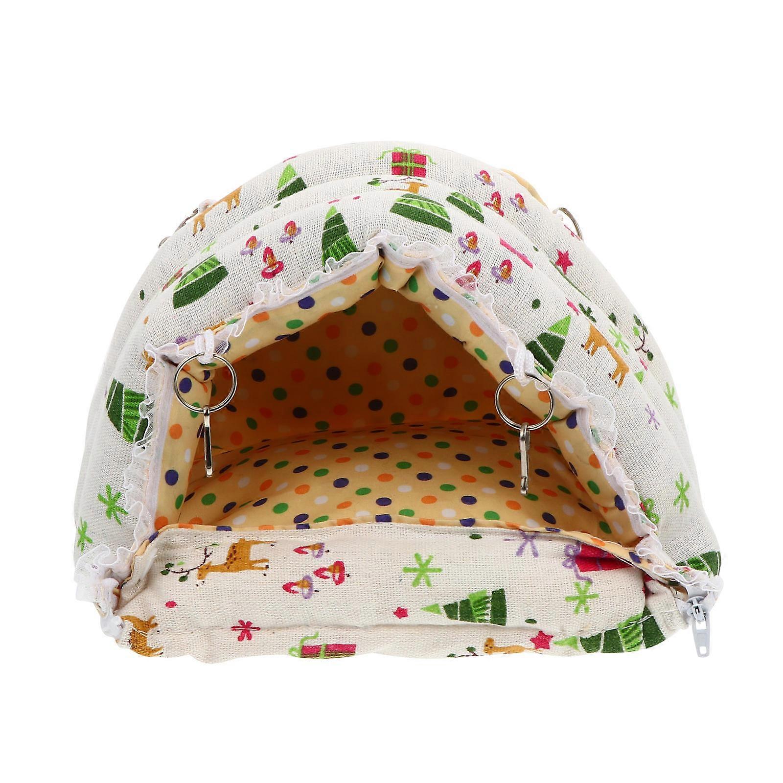 Hamster Bed Small Pet Nest Tent for Comfort 2Pcs Cute Hideout