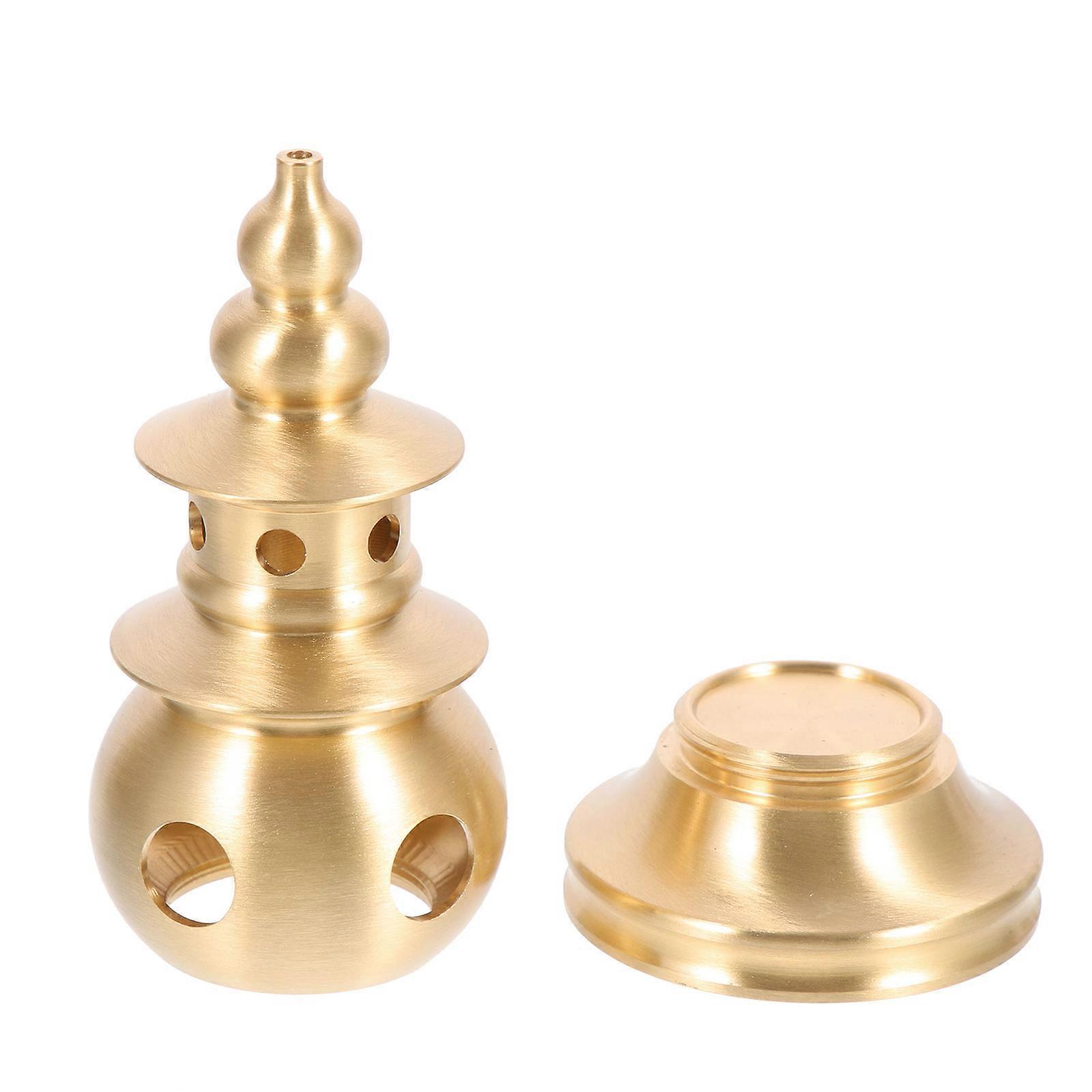 3Pcs Copper Incense Burner Decorative Holder for Household Use