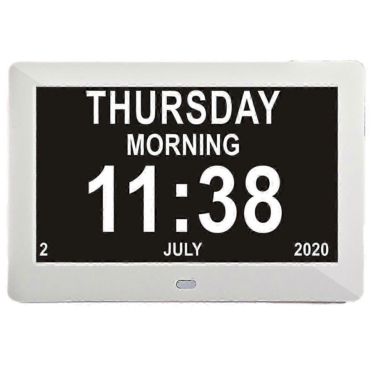 8 inch digital calendar and Senior Watch Photo function - digital clock, alarm clock, calendar for seniors and dementia 2025