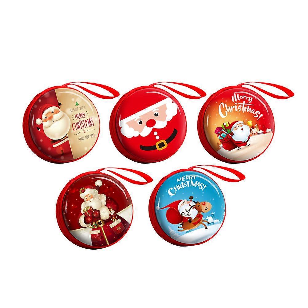 Zipper Coin Purses Christmas Coin Bags for Storage Use 10Pcs