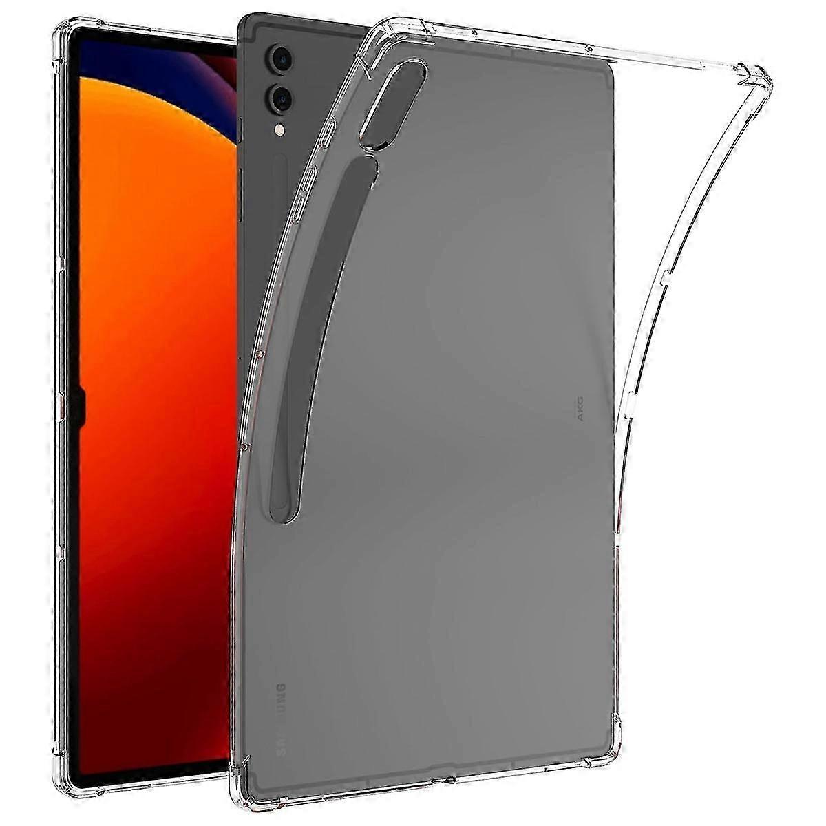 Y9a For Samsung Galaxy Tab S10 Ultra Case Four Corner Shockproof D1L Clear Tablet TPU Cover