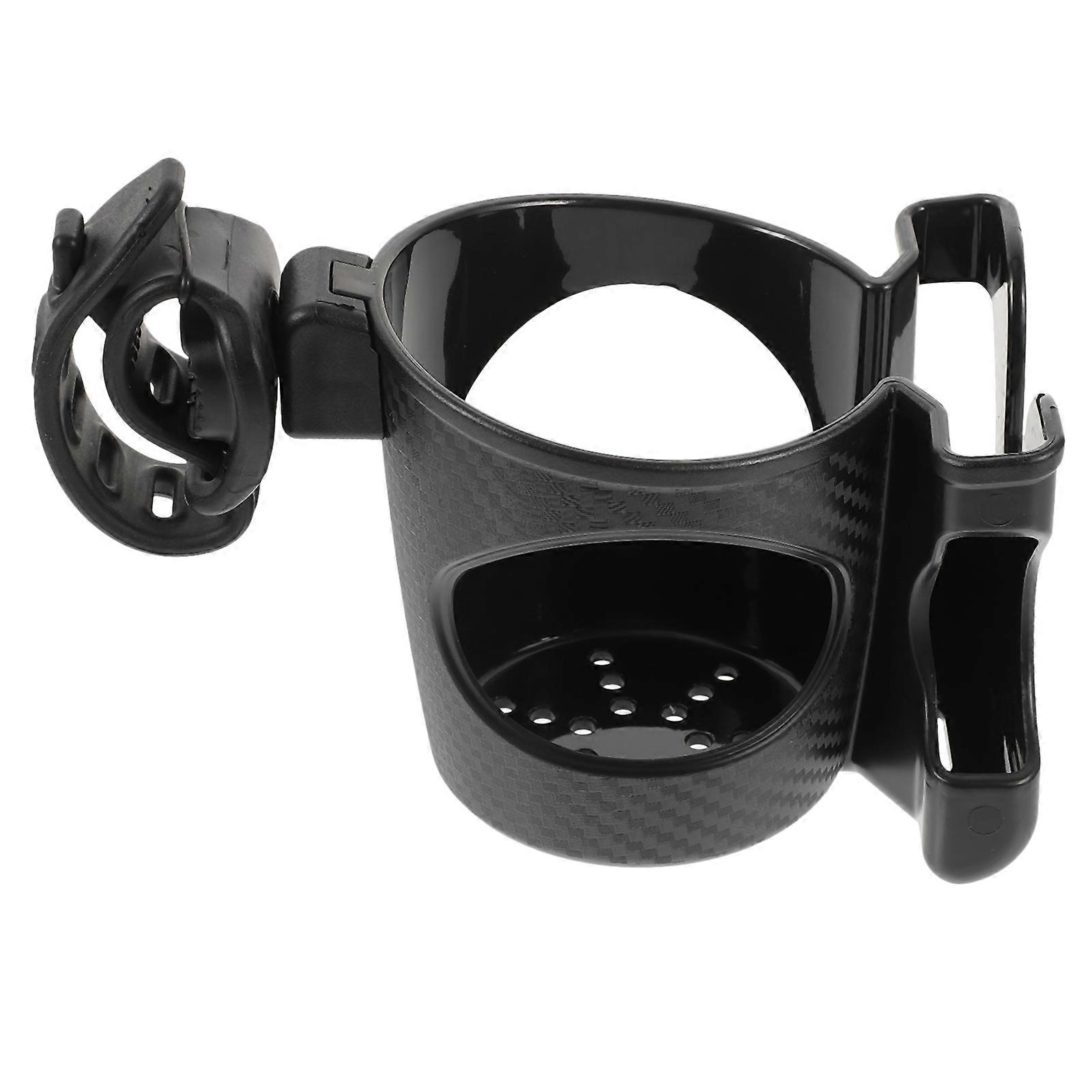 Car Cup Organizer Stroller Holder for Beverage Use 2Pcs Black ABS Material