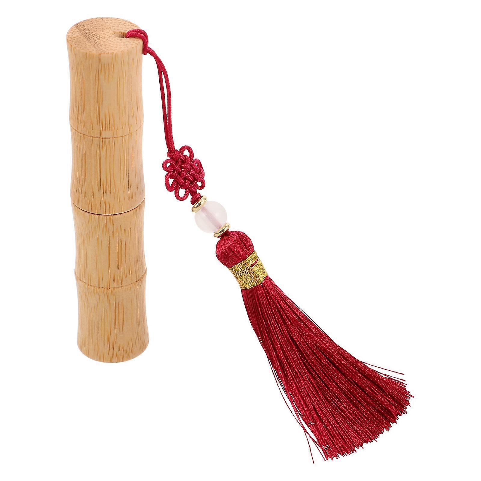 DIY Lip Gloss Container 4Pcs Made Of Bamboo Ideal For Travel Portable Cosmetic Use Lightweight Design