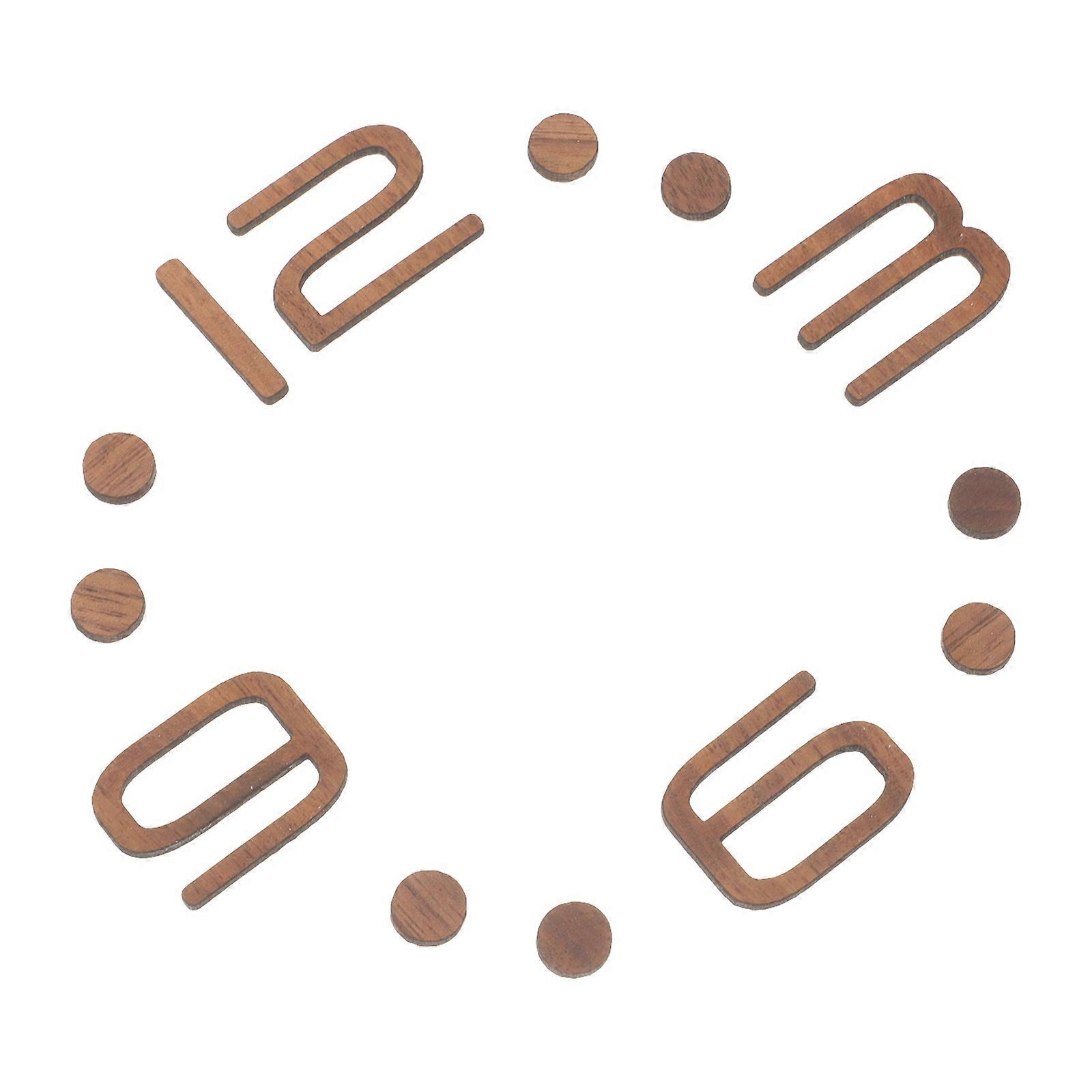 DIY Digital Clock Numbers Kit for Wall Clock 5Sets Wooden Replacement